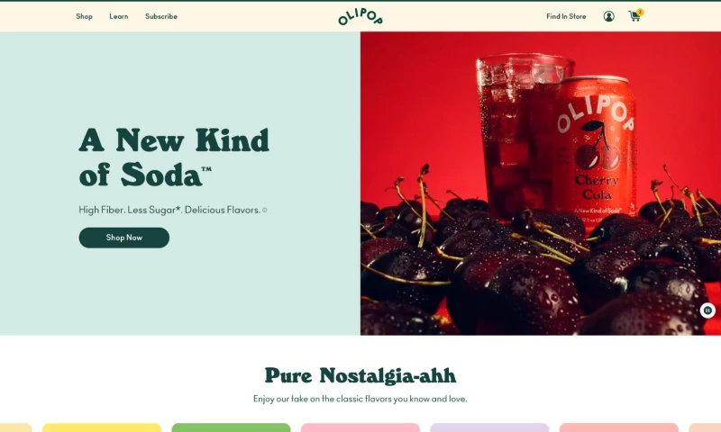 Liquid Lemon - Olipop Custom Shopify Storefront