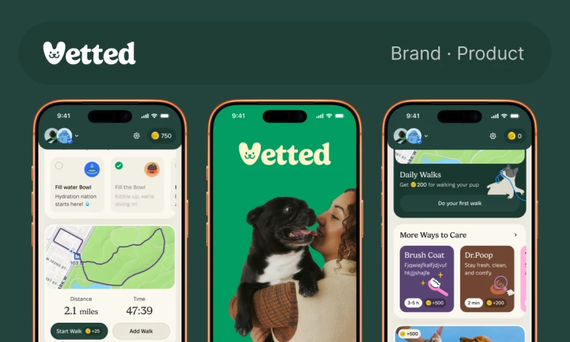 Brand Identity, Mobile App & Web Design for a Gamified Pet Care Platform