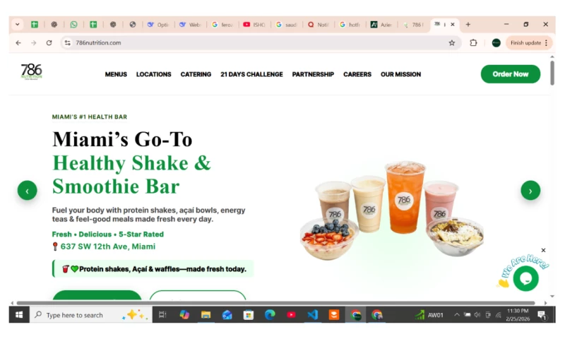 Azienbiz - 786 Nutrition Ecommerce Health Supplement Website