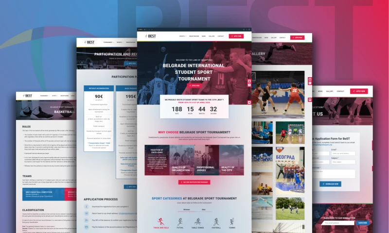 Jungle Creatives - BeST: Brand Refresh & Website for Belgrade International Student Sport Tournament