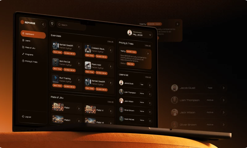 Arounda - Reforge | Mobile App & Admin Panel Design for a Gamified Fitness Platform