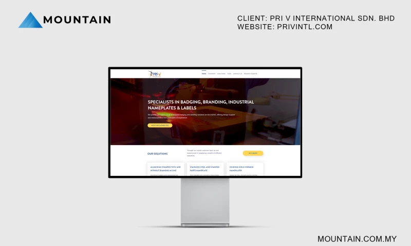 Mountain Digital Agency - Pri V International Sdn. Bhd
