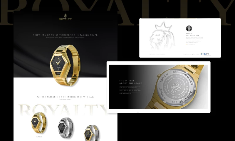 Jungle Creatives - Royalty Watch: Landing Page Design