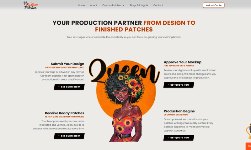 PandaCodeGen - PandaPatches Custom Embroidered Patch E-Commerce Store