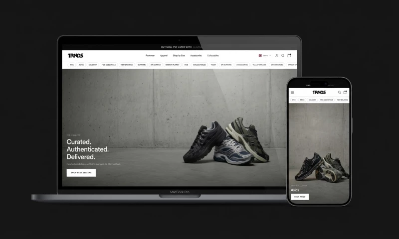 Sabre Digital - TRNDS - 1,400% Sales Growth for UK Sneaker Brand