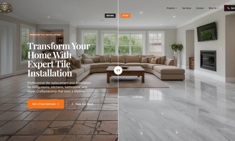 Web-Rift - Tile contractor Website