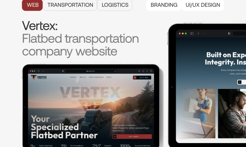 Website for Transportation Company