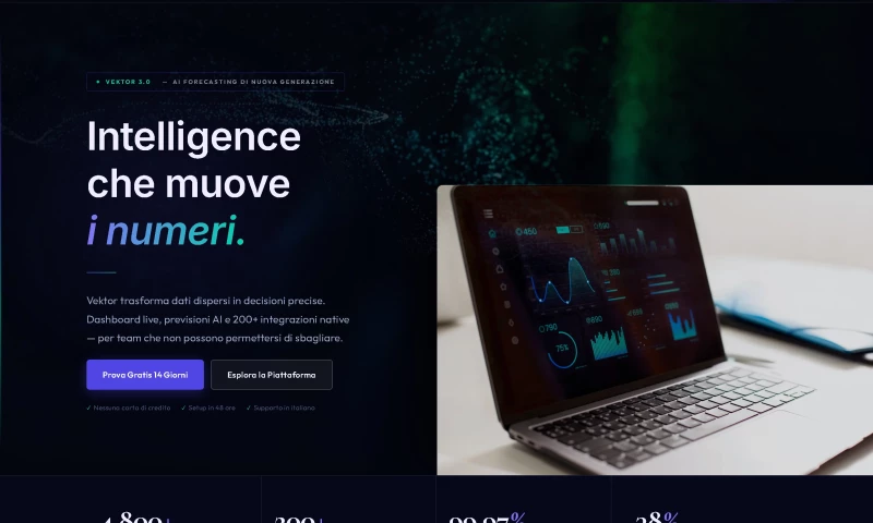 Sabriel Agency - Vektor - Piattaforma SaaS Business Intelligence e AI