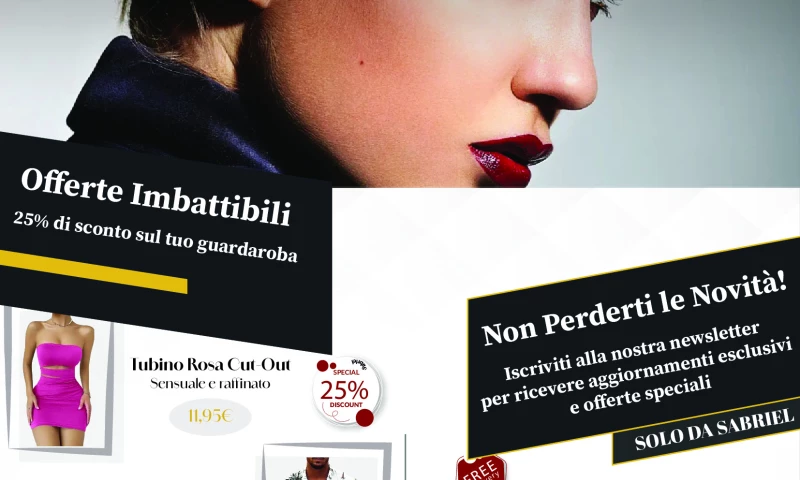 Sabriel Agency - Sabriel - Volantino Promozionale E-Commerce Moda