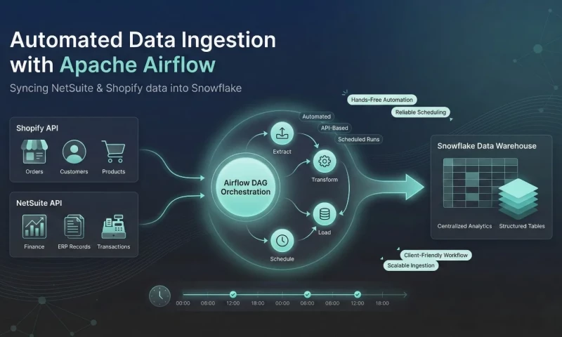 Ingestion of NetSuite and Shopify with Airflow and Snowflake
