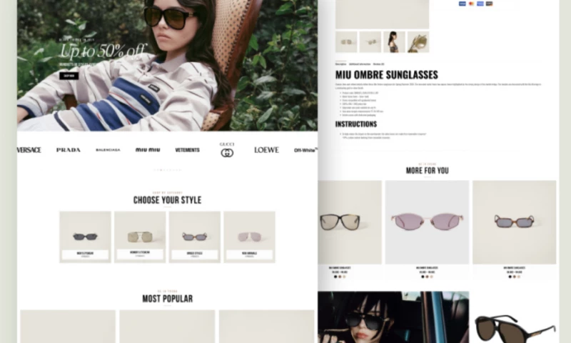 Flexi - Luxury Eyewear WooCommerce Store | Astra Theme Developer | Elementor