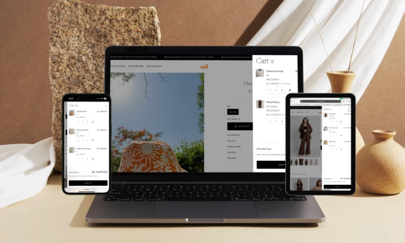 AV ANALYTIQUES - E-commerce Web development
