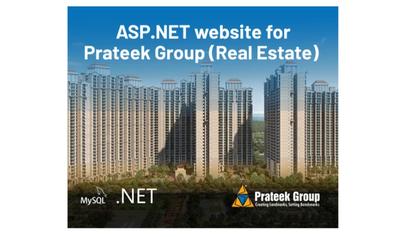 SynapseIndia Outsourcing - ASP.NET website for Prateek Group (Real Estate)
