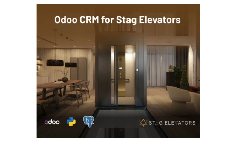 Odoo CRM developed for Stag Elevators