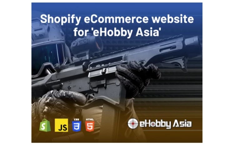 SynapseIndia Outsourcing - Shopify eCommerce website for eHobby Asia in Hong Kong