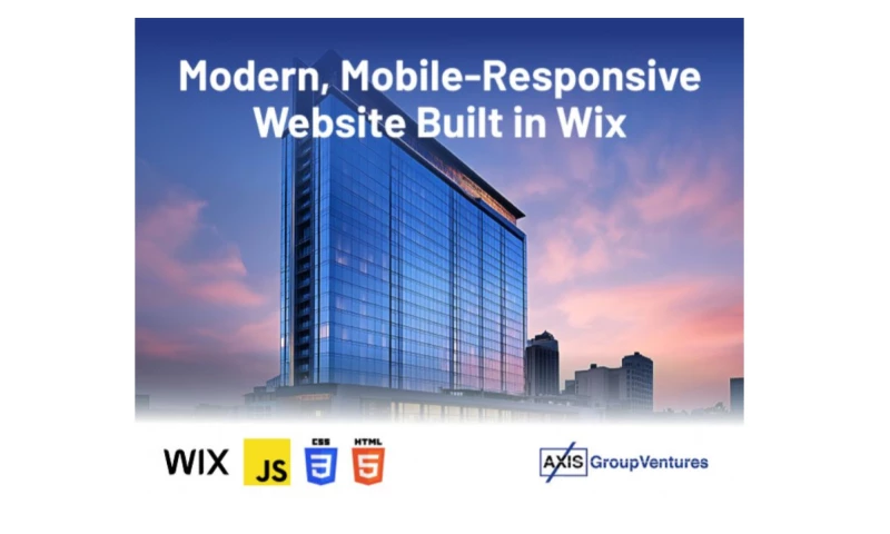 SynapseIndia Outsourcing - Wix Website for Axis Group Ventures in USA