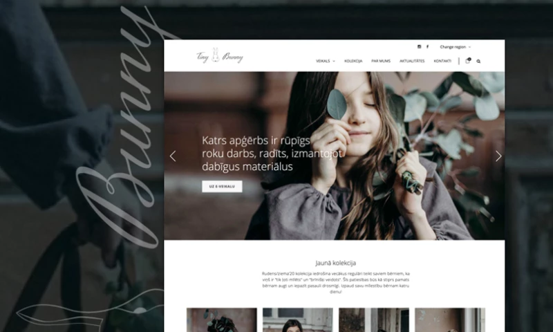 SMARTi - Ecommerce web-site for Latvian fashion brand