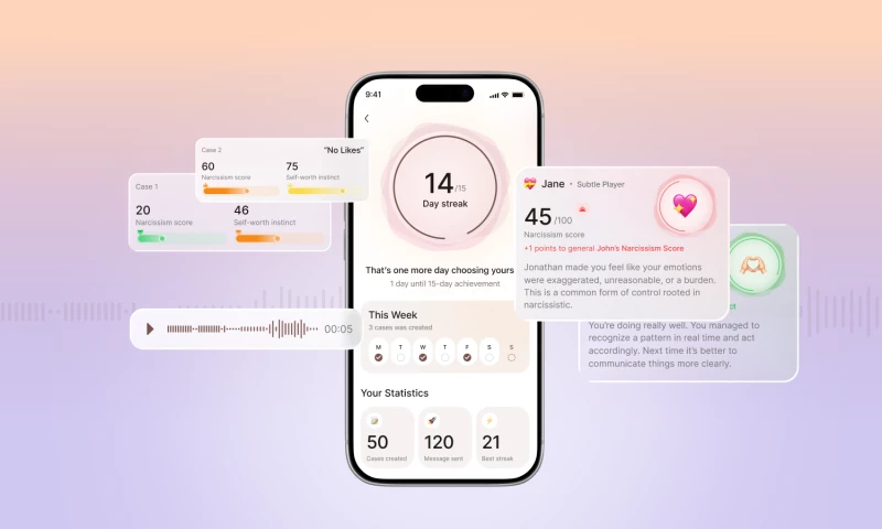 Arounda - NoNarcissAI | UI/UX Redesign for a Relationship Intelligence App
