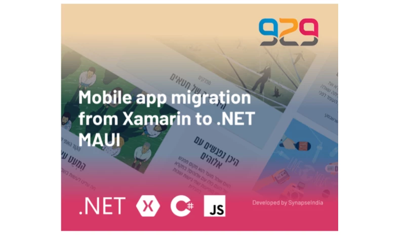 SynapseIndia Outsourcing - .NET MAUI app for '929 - Tanakh Together' in Israel