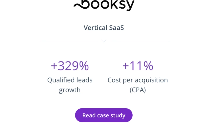 Holini - Holini successfully scales Booksys B2B search ads to drive more registrations