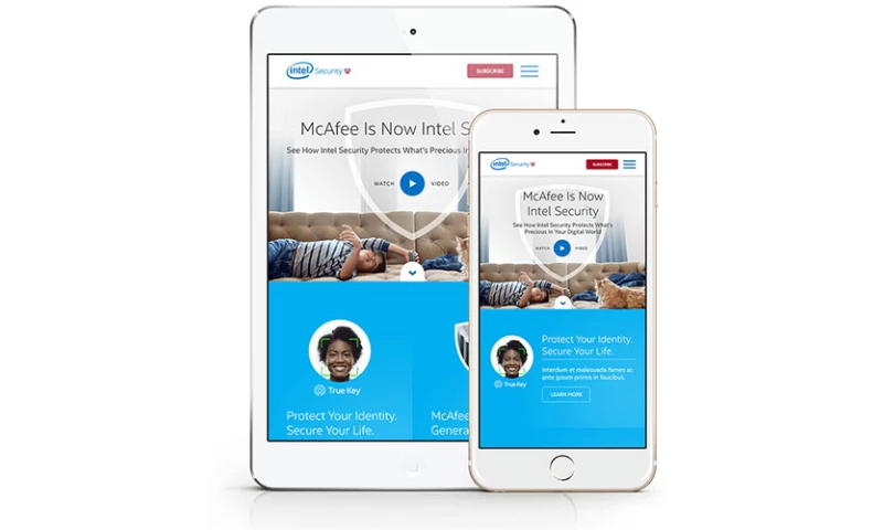 Clear Digital - Intel Security Website Redesign