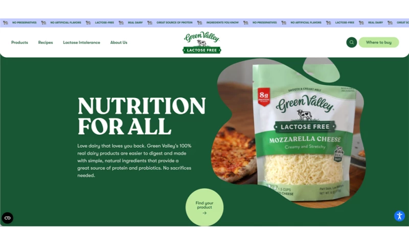 eDesign Interactive - Green Valley Lactose Free