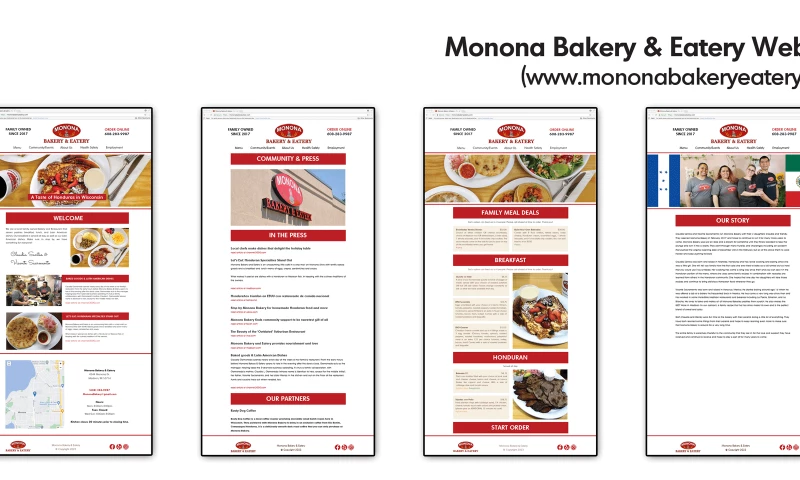 IH Concepts - Monona Bakery Website