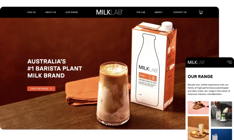 Dot The i Studio - MILKLAB | Webflow + Shopify Digital Ecosystem