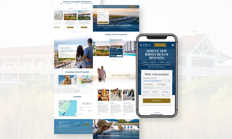 ICONA Resorts New Website