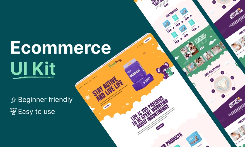 Kids Diaper Website | Landing Page