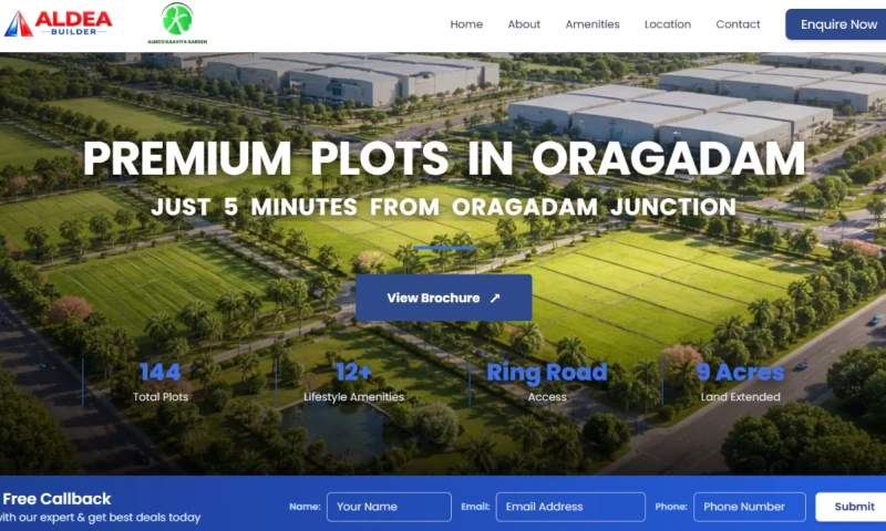 Aldea Builder Construction Website Development
