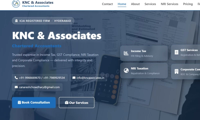 Gofillip - KNCA Chartered Accountant Firm Website