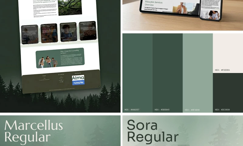 20 Miles North Web Design - Counseling website design