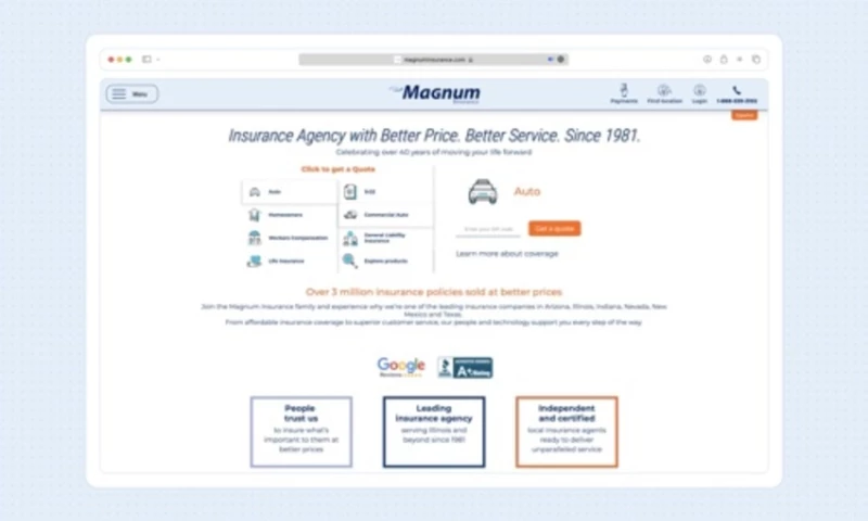 Magnum Insurance Website & User Cabinet