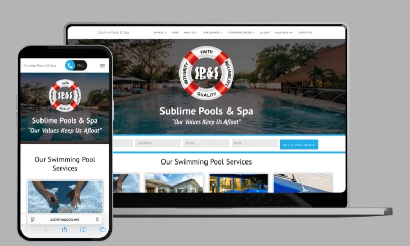 Sublime Pools & Spa SEO Project + AI SEO
