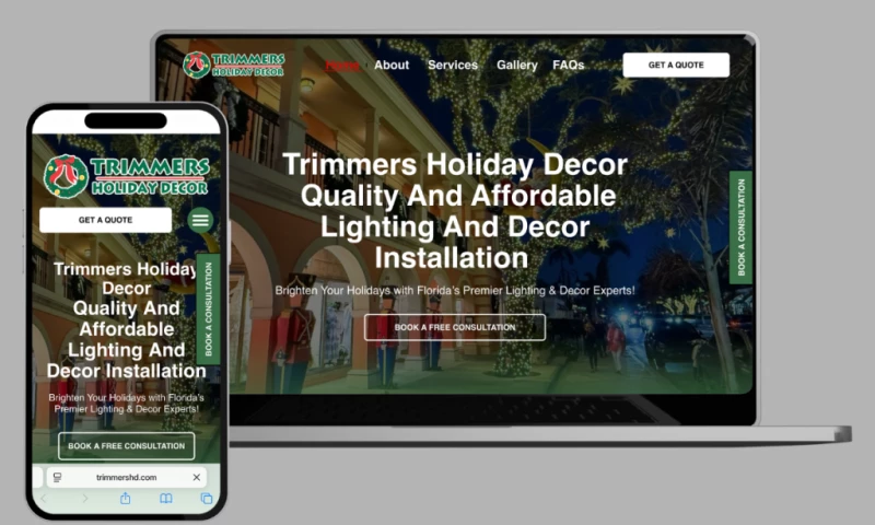 Trimmers Holiday Decor AI SEO Project