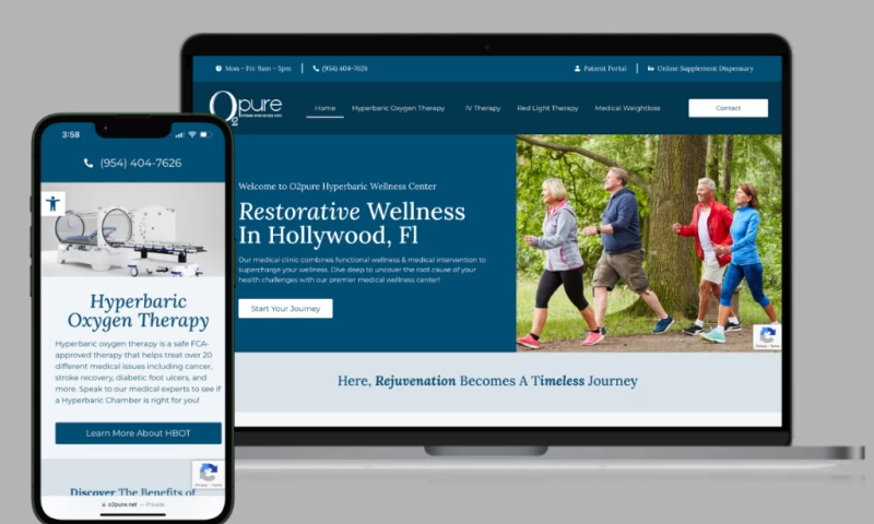 O2pure AI SEO Project + Web Design Project
