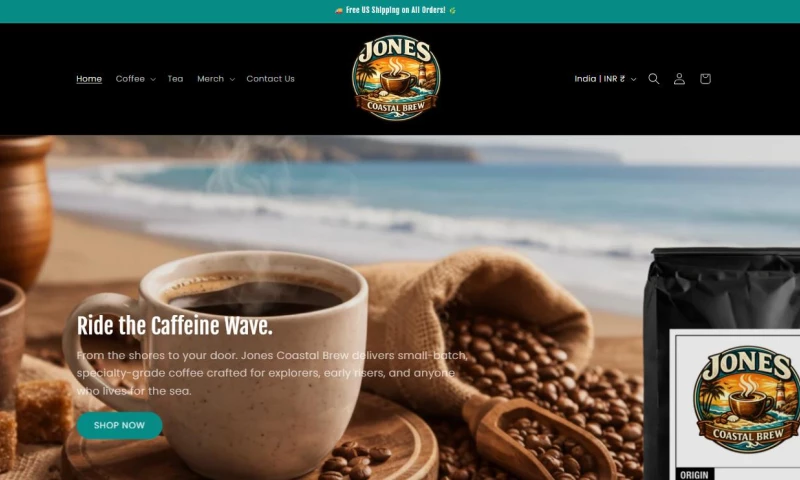 Digital Heroes - Jones Coastal Brew – Specialty Coffee & Tea Shopify Store