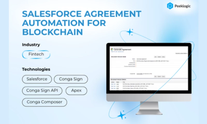 Salesforce Agreement Automation for Blockchain