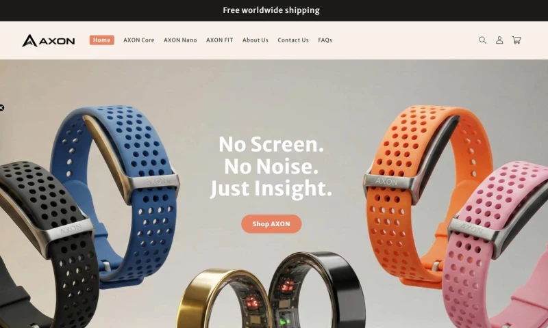 Digital Heroes - AXON – Screenless Activity Tracker & Smart Ring eCommerce Store