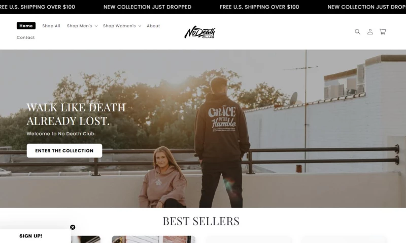 Digital Heroes - No Death Club – Premium Faith-Based Streetwear eCommerce