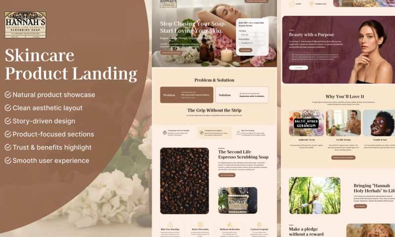 Hannah's Second Life Espresso Scrubbing Soap | Web Design