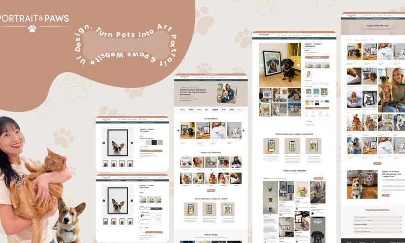 eWebWorld - Portrait & Paws | Web Design