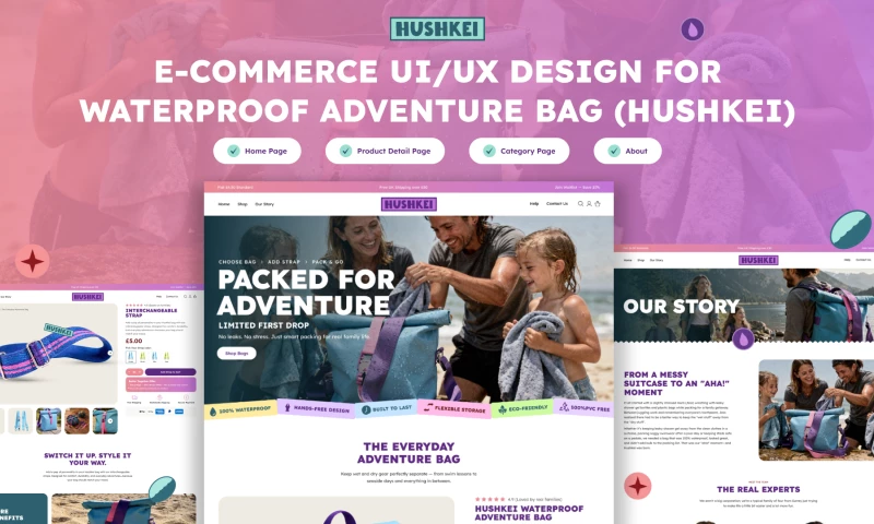Hushkei | Adventure Brand | Web Design