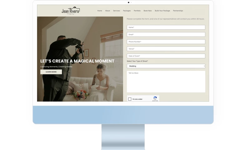 AMP Services - Jean Rivera Photography Rebranding