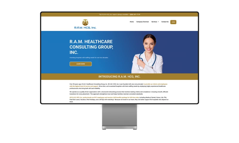 AMP Services - R.A.M. Healthcare Consulting Group, Inc. Website