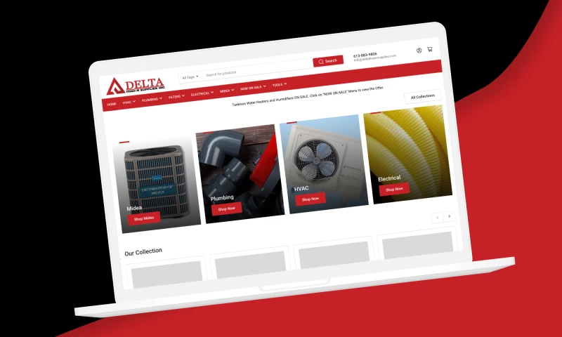 eCommerce Development Pros - Delta HVAC