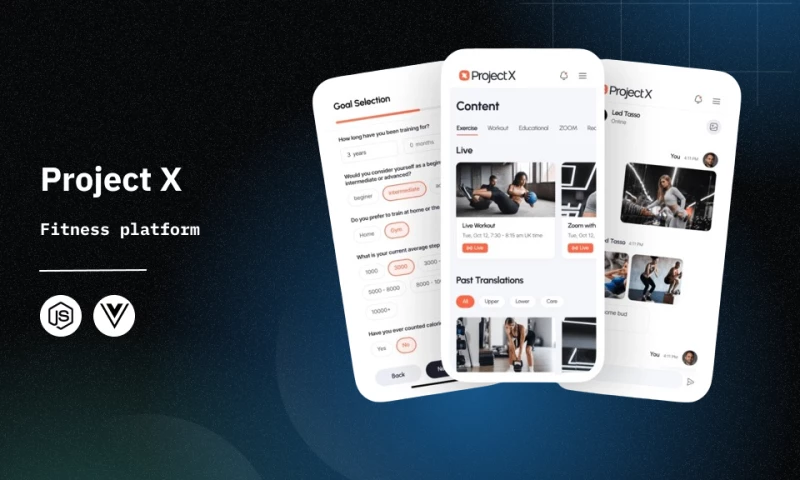 Project X - a fitness platform