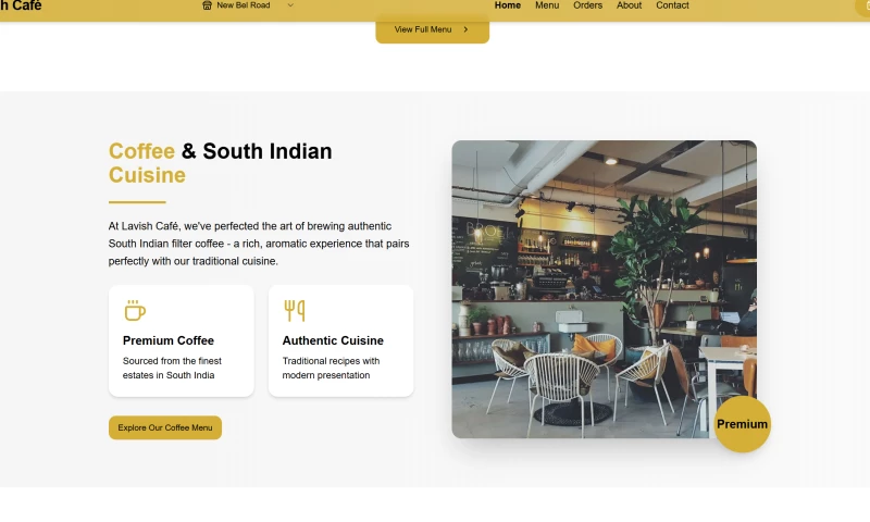 Regime Technologies - Lavish Cafe Ecommerce