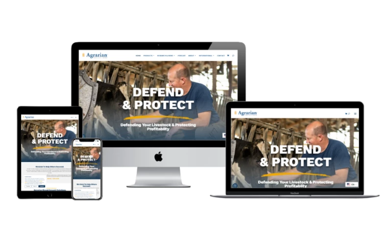 Agrarian Solutions WooComerce Wesbite